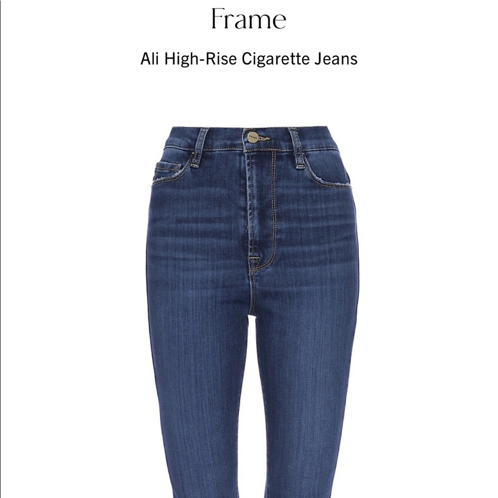 Frame Ali High rise cigarette skinny jeans EUC size 25